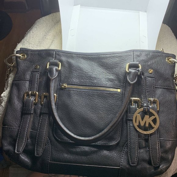 Authentic Michael Kors McGraw Slim Satchel w/ Matching Wallet - Picture 2 of 11